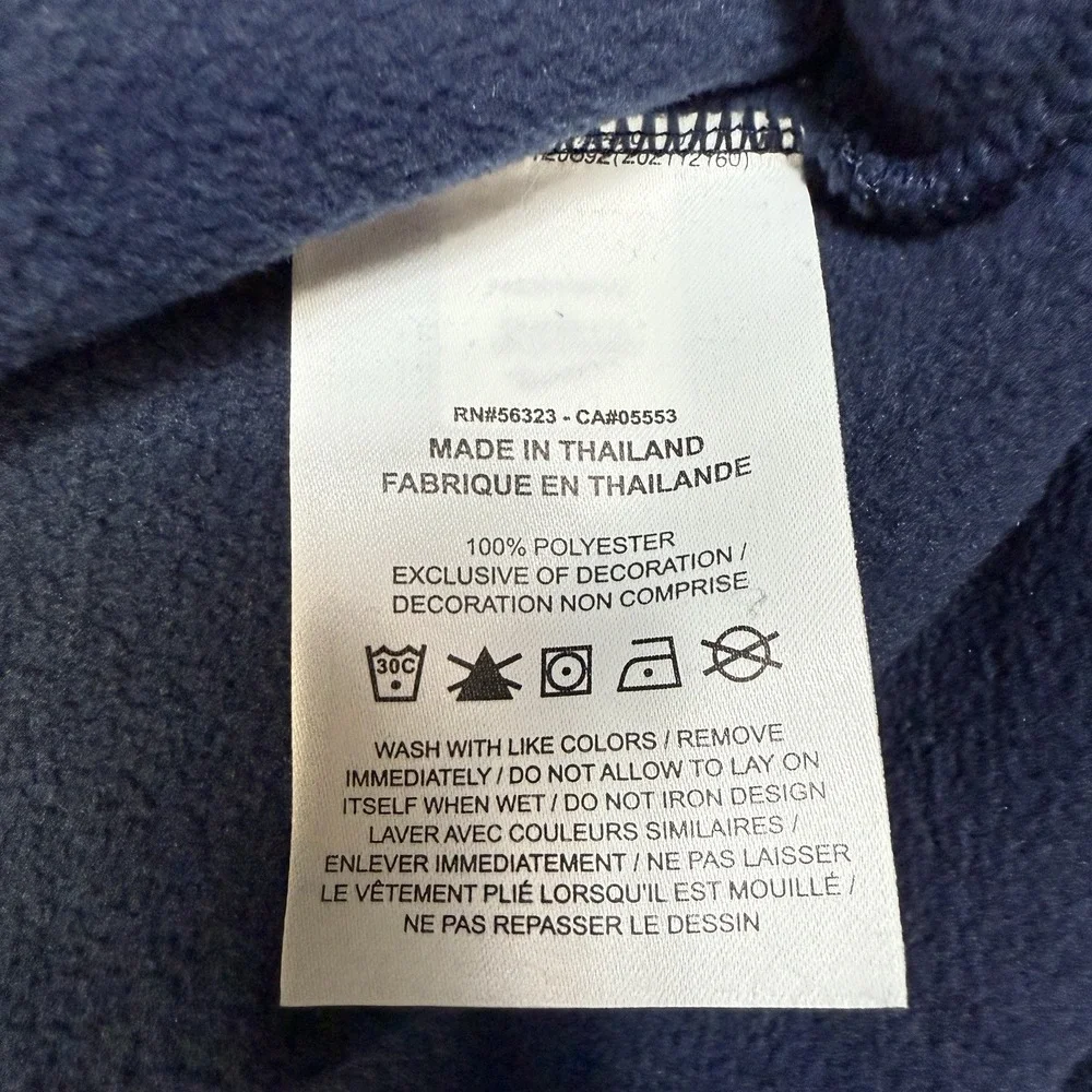 Nike Therma Fit Fleece Vest Mens Large Navy‎ 1/4 Zip Sleeveless DA4965-419 NWT
